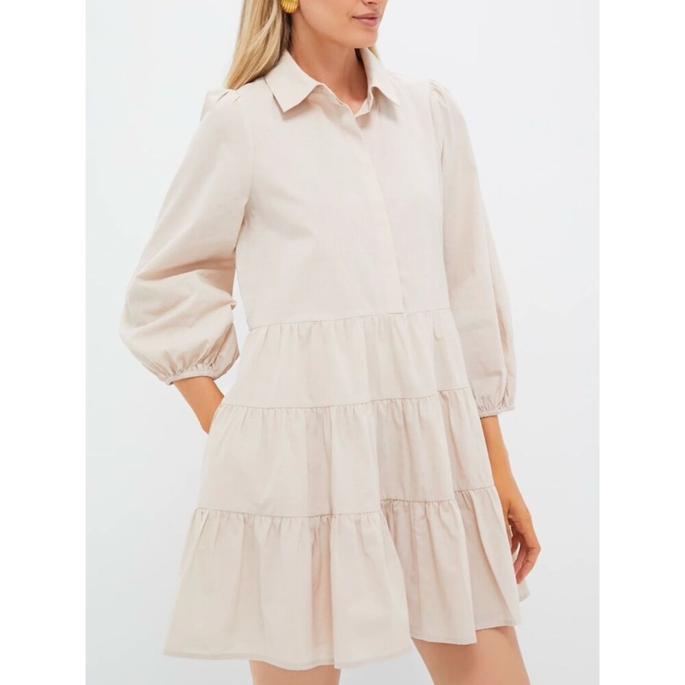 NWT Tuckernuck Pomander Place Sandstone Mabel Cotton Mini Dress Size XXL